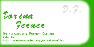 dorina ferner business card